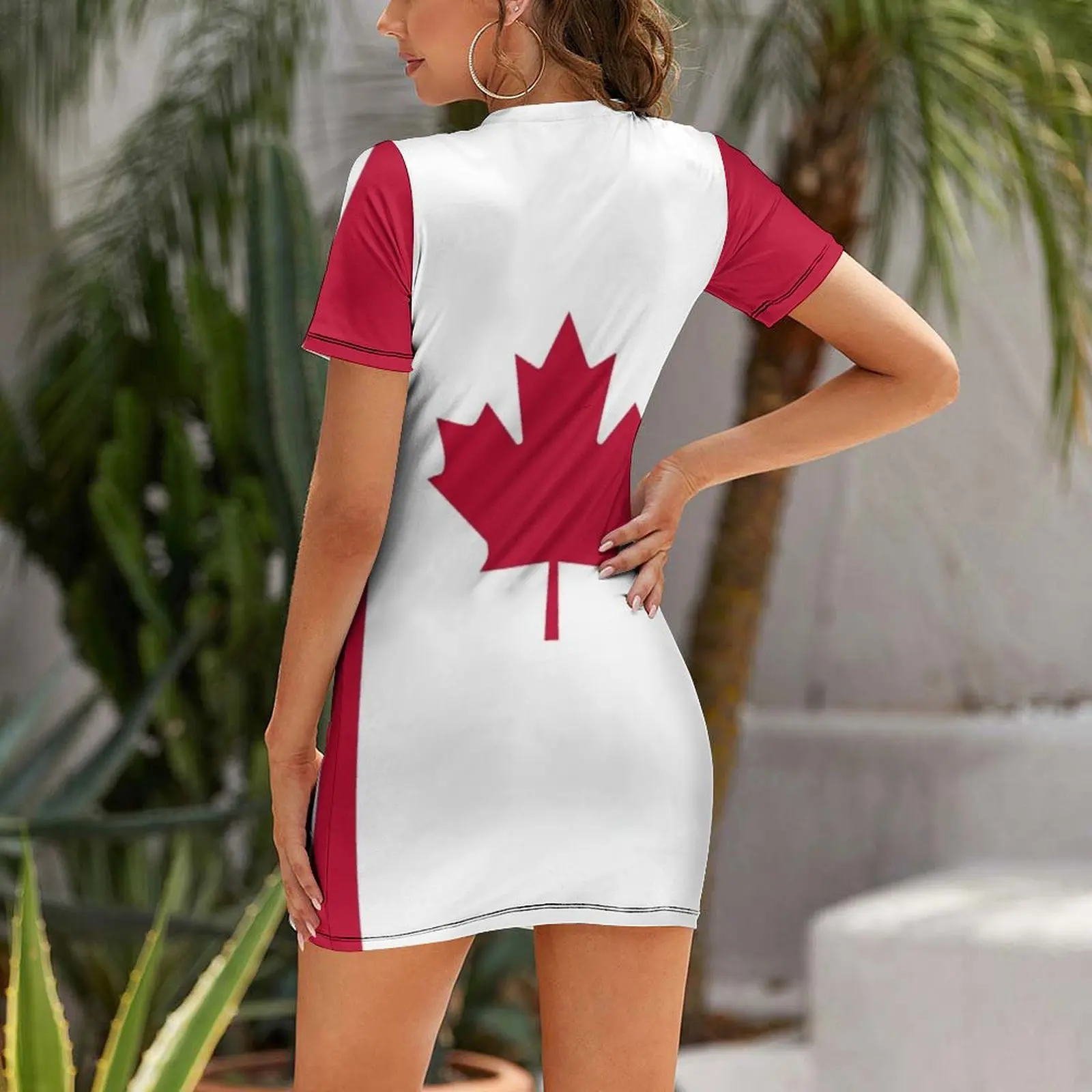 Flag of Canada Short-Sleeved D - Summer Clothing Women Canada 评论和价格