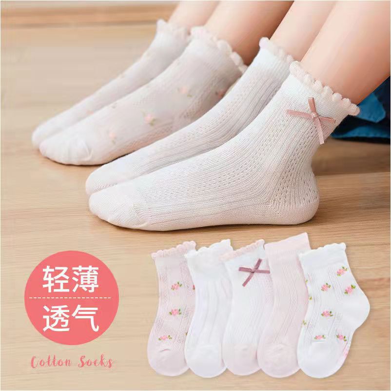 Girls Socks Cute Flowers Patte - Summer Clothing Baby Girl 评论和价格